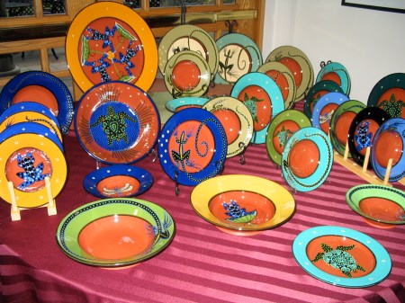 holiday sale, our town pottery, handmade earthenware holiday sale, our town pottery, handmade earthenware