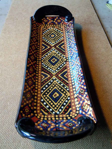 magic carpet tray, 13x4", our town pottery
